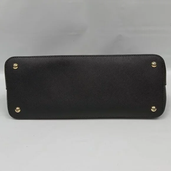 Michael Kors Cindy Medium Dome Satchel Black NO SHOULDER STRAP - Picture 5 of 10